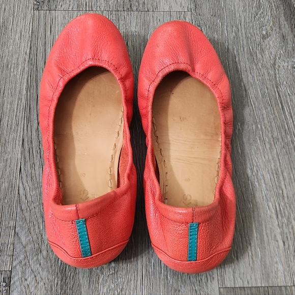 Tieks By Gavrieli‎ Poppy Orange Colar Leather Ballet Flat - Picture 4 of 12